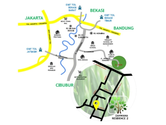 Perumahan di Mustika Jaya