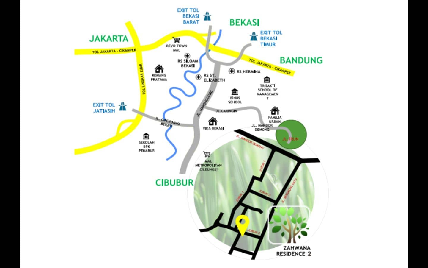 Perumahan di Mustika Jaya